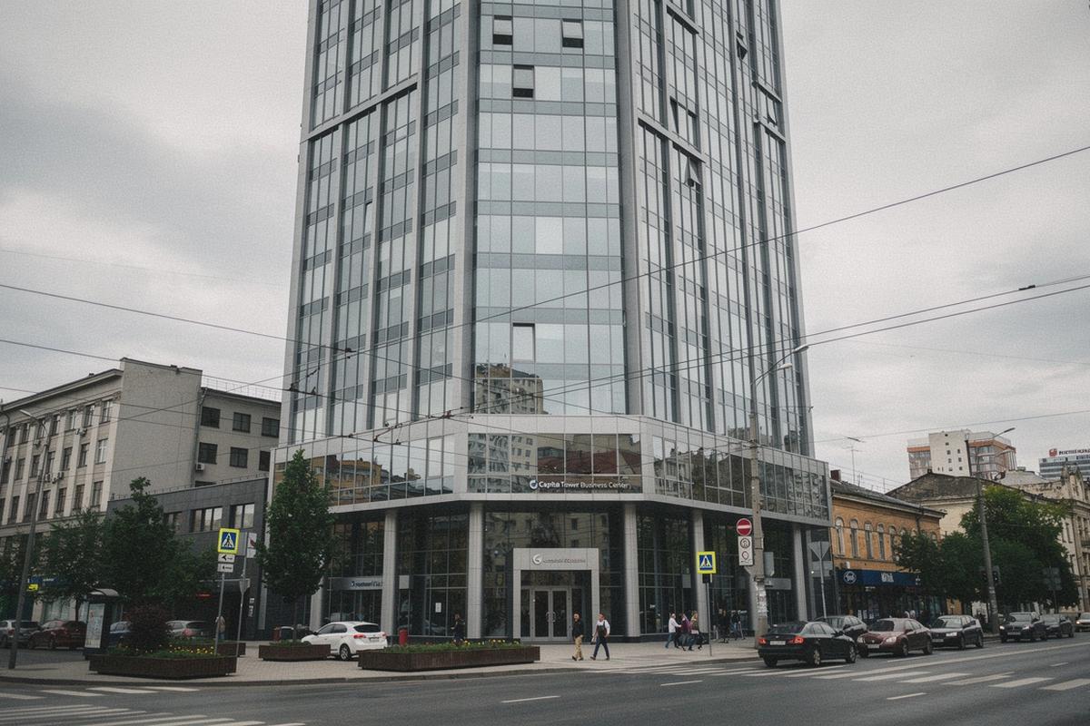 Capital Tower Business Center on Dmytrivska Street, Kyiv
